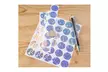 510-Pack Scratch-Off Circle Stickers, Holographic Round Stick DIY Labels, 1" - Second Medium