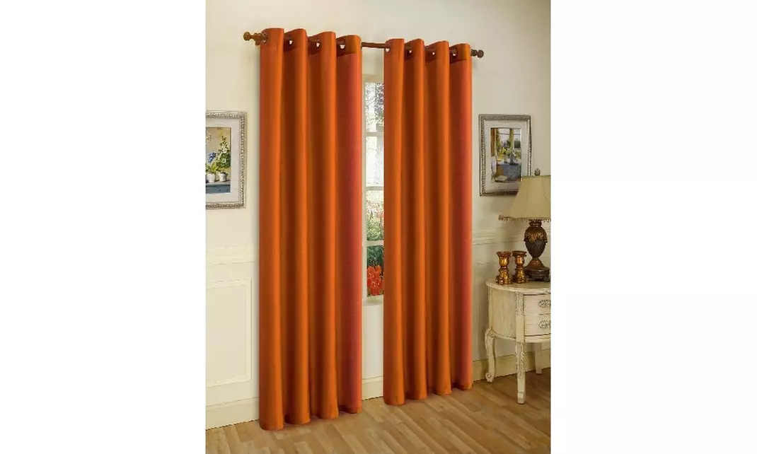 Alexa Semi-Sheer Bronze Grommet Curtain Panels (4-Pack)