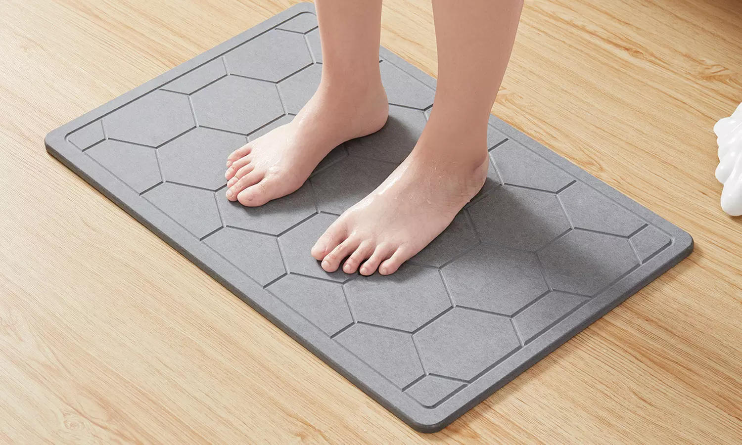 Bibb Home Diatomaceous Earth Stone Quick Drying Bath Mat
