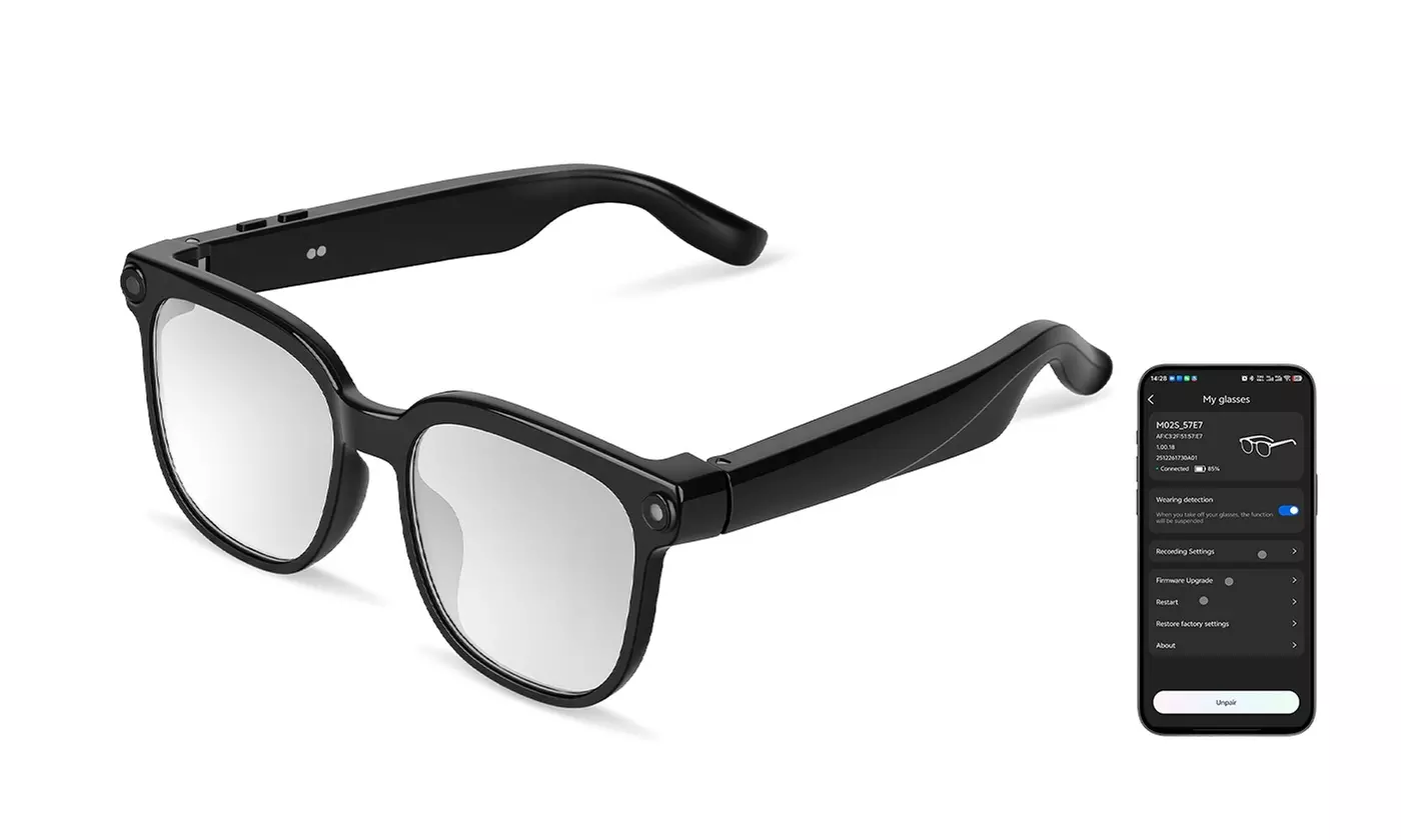 KOCASO AI Smart Glasses: Camera, Audio, & Real-Time Translation Wearable Tech