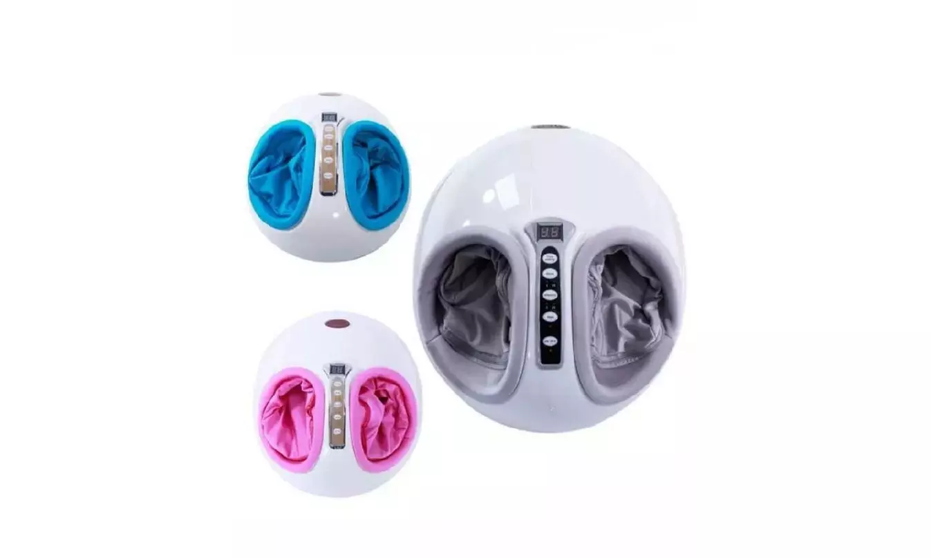 Electric Foot Massager with Shiatsu Heating Rolling Air pressure Massage Machine - Primary Image