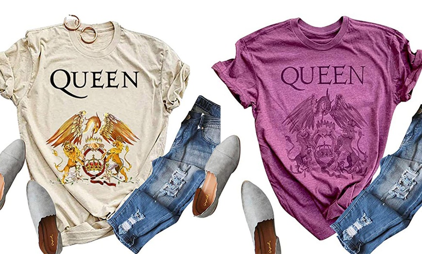 queen band graphic tee