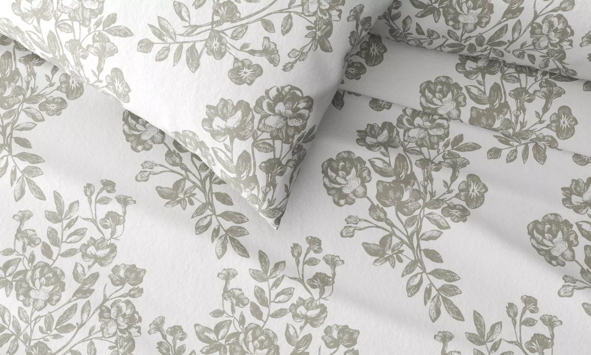 FreshFolds Premium Turkish Cotton Printed Flannel Sheet Set