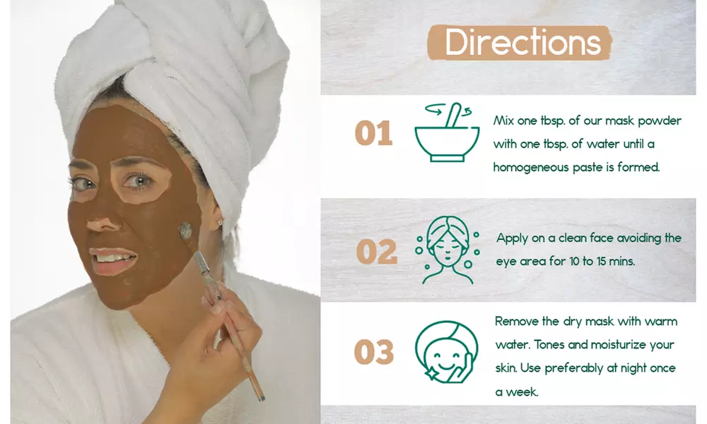 BeNat Activated Charcoal Face Mask & Mud and Arnica Facial Mask Bundle