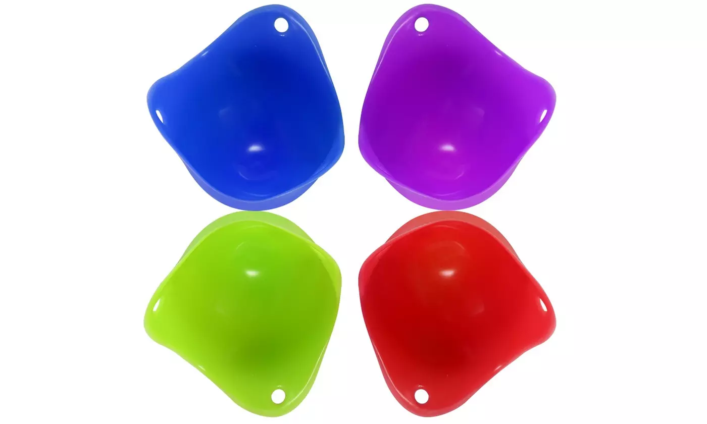 iMounTEK Egg Poachers Non-Stick Silicone Egg Poaching Cups (4-Pack or 8-Pack) - Second Medium