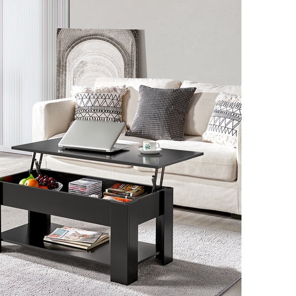 sutton glass top coffee table with slat bottom