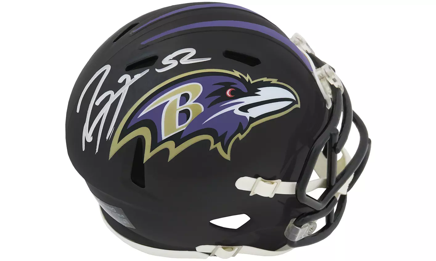 Ray Lewis Signed Baltimore Ravens Riddell Speed Mini Helmet - Primary Image