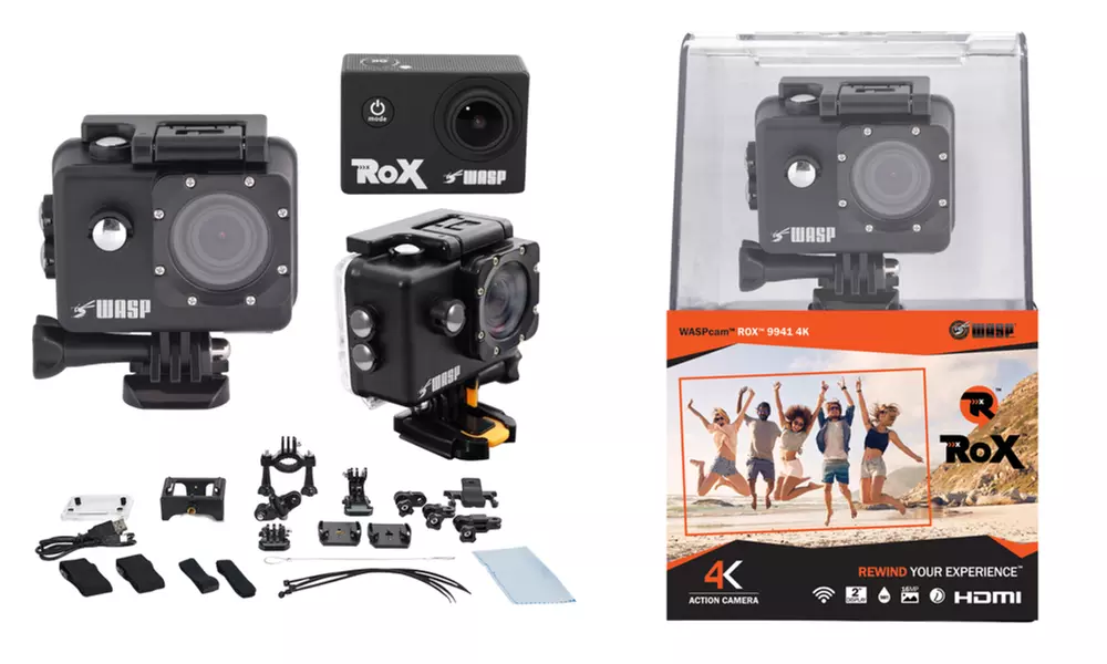 WASPcam ROX Series 4K Ultra HD Action Camera - Primary Image