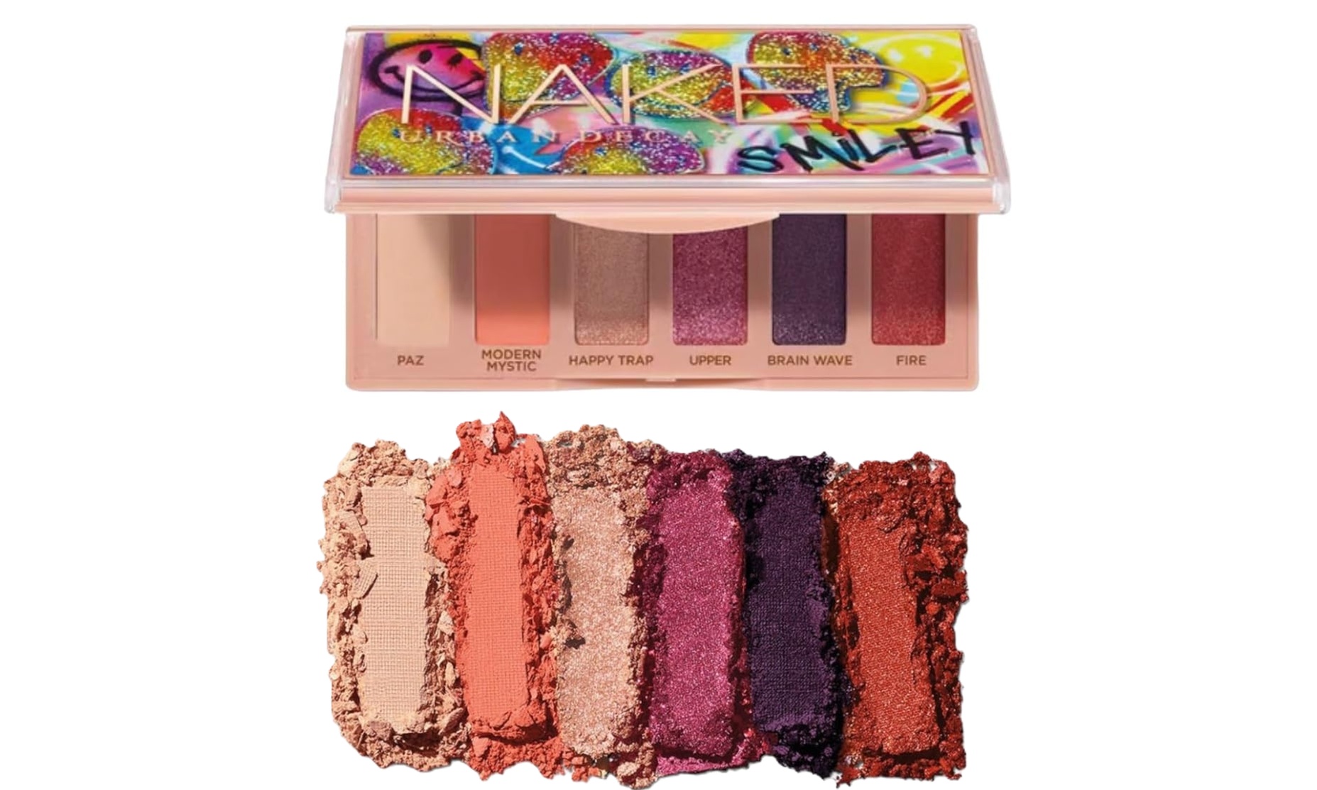 Urban Decay Naked Smiley 6 color Mini Eyeshadow Palette - Chill Happy