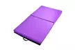 6"x38"X4"Thick Two Folding Panel Gymnastics Mat Fitness Exercise Purple - Second Medium