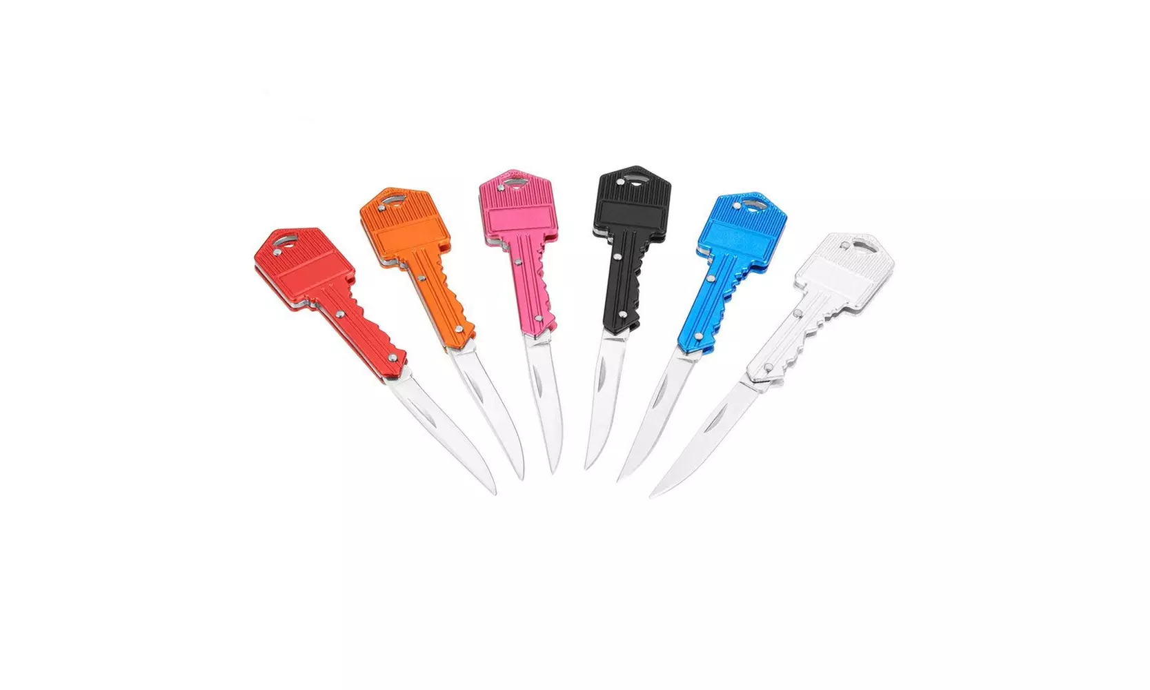 6 PCS Key Knife, Key Chain Knife, Stainless Steel Self Defense Knife - Primary Image