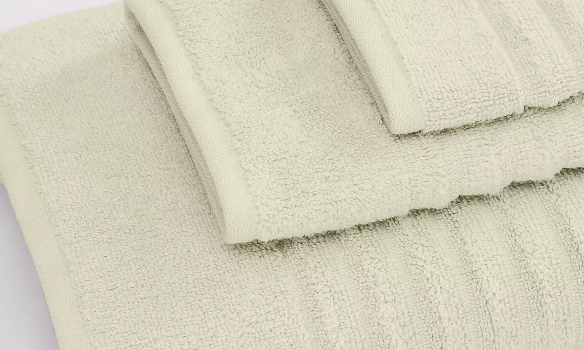 FreshFolds Premium Cotton Ribbed Towel Set