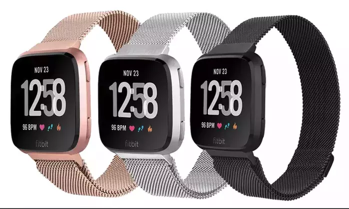 Milanese Loop Mesh Replacement Band for Fitbit Versa 1& 2 - Primary Image