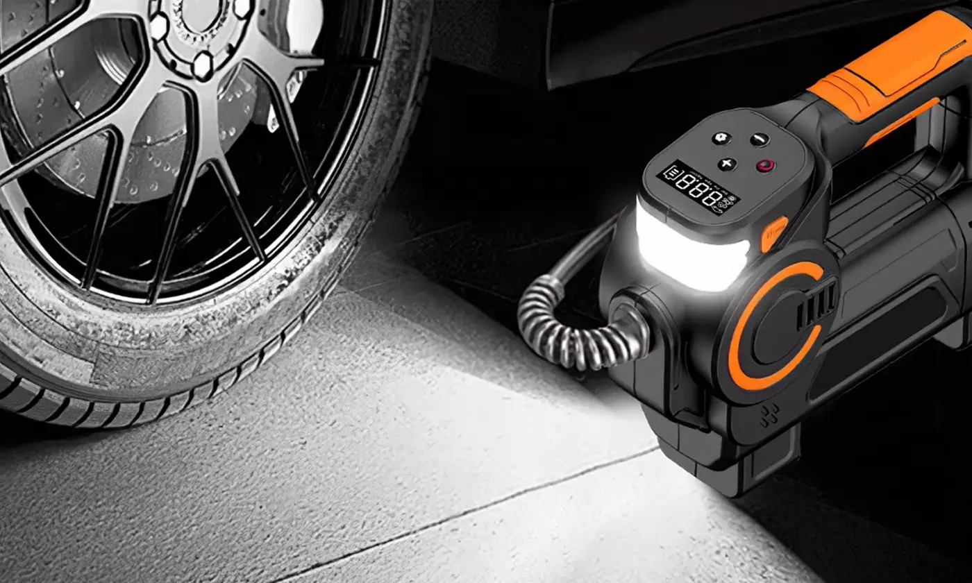 iMounTEK 12V DC 150PSI Tire Inflator with LCD Display & Auto Shut-Off