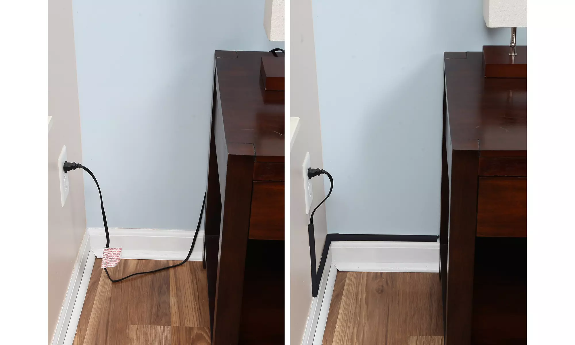 Cord Concealer System - Cable Cover Management Raceway Kit - Second Medium