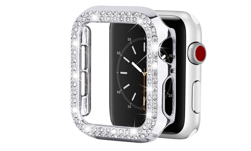 Up To 63% Off on Rhinestone Apple Watch Crysta... | Groupon Goods