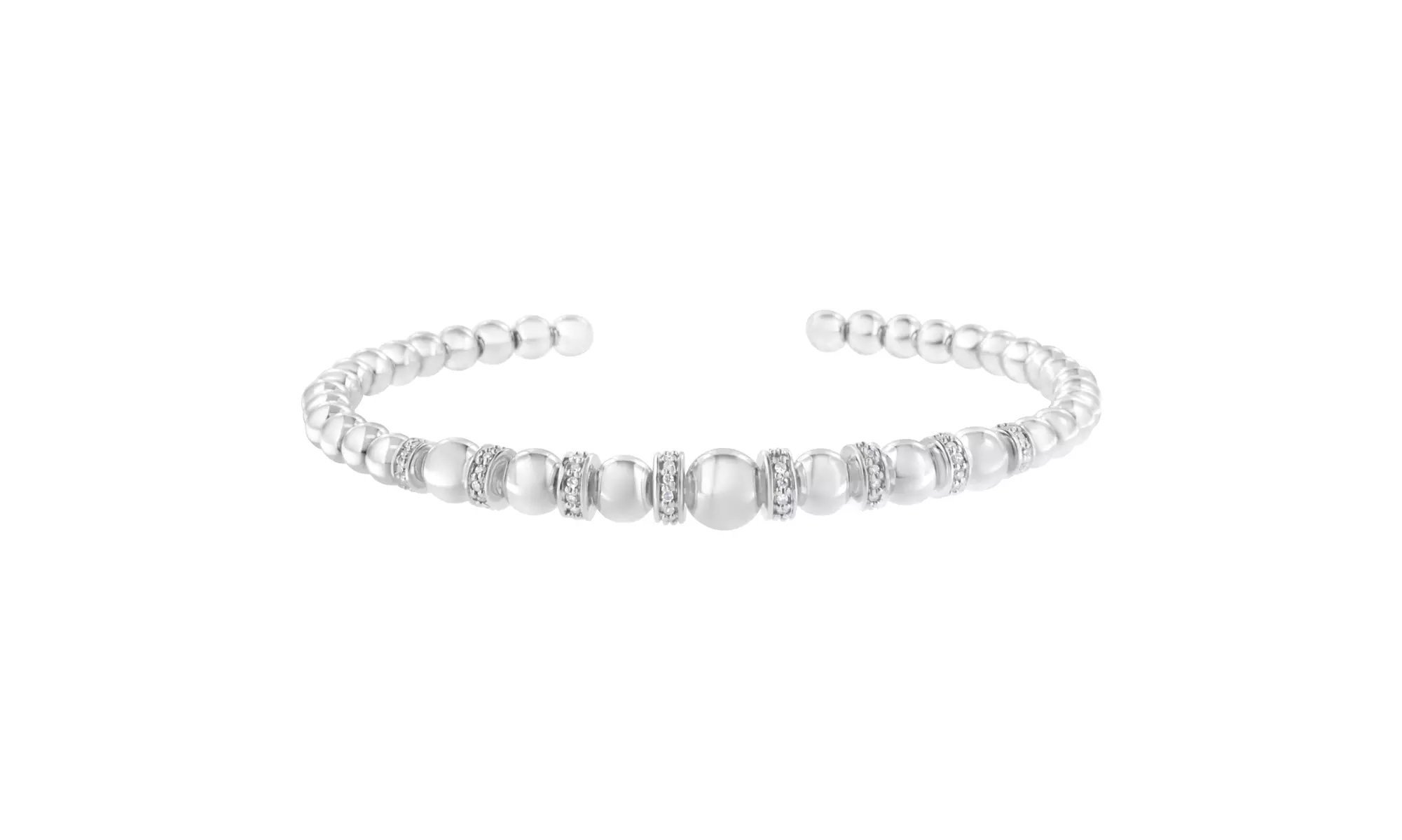 Sterling Silver & Genuine Diamond Bracelet Collection