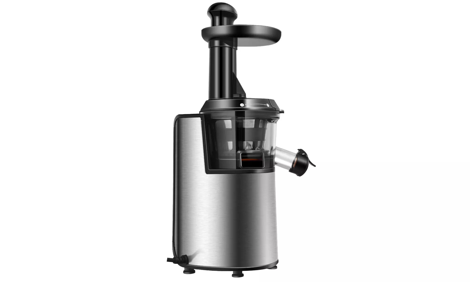 Slow Masticating Juicer Cold Press Juicer Extractor Stainless Steel w/ Brush - Primary Image