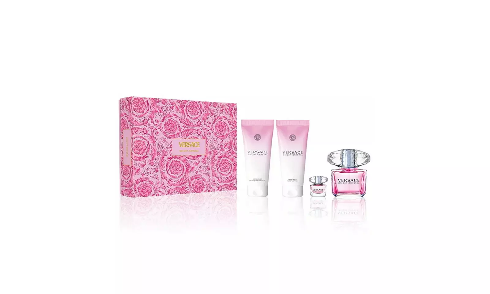 Versace Bright Crystal 4 Piece Eau de Toilette Gift Set for Women