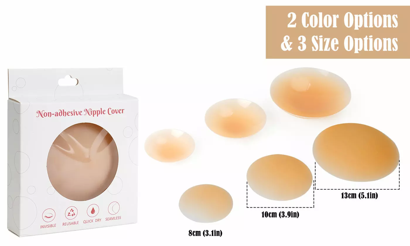 Invisible Silicone Nipple Pasties Reusable Self-Adhesive Breast Covers