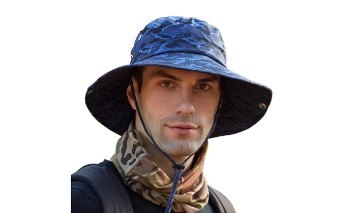 bucket hat with neck flap