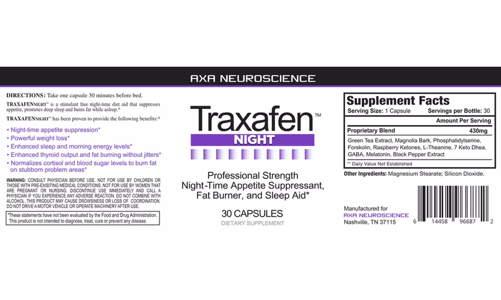 Axa Neuroscience Traxafen Weight Loss Kit (2-Pack) - Second Medium