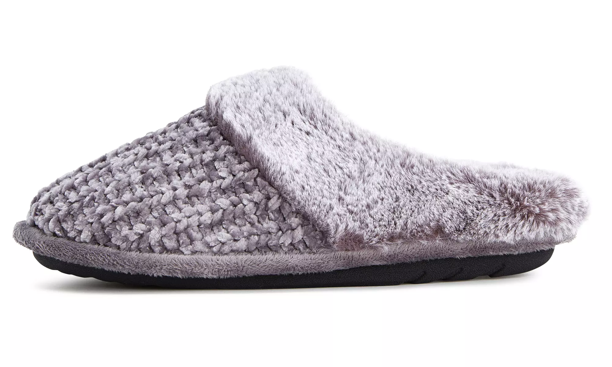 Floopi Women's Soft Cuff Chenille Knit Slippers with Memory Foam