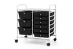 Costway 9 Drawer Rolling Organizer Cart Utility Storage Tools Scrapbook Paper - Second Medium
