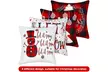 Jetec 4 Pieces Christmas Decorative Pillow Cover Pillow Case - Second Medium