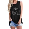 Image 28: Womens Graphic Printed Top Tank Sleeveless Shirt Tee T-Shirt 