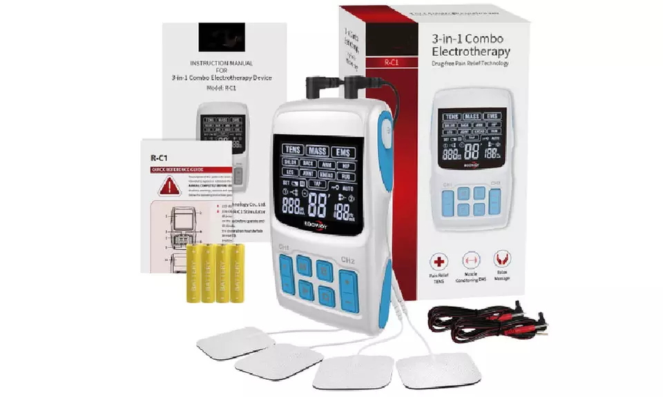  TENS Unit EMS Muscle Pulse Massager 36 Modes with Electrodes Tens Machine - Primary Image