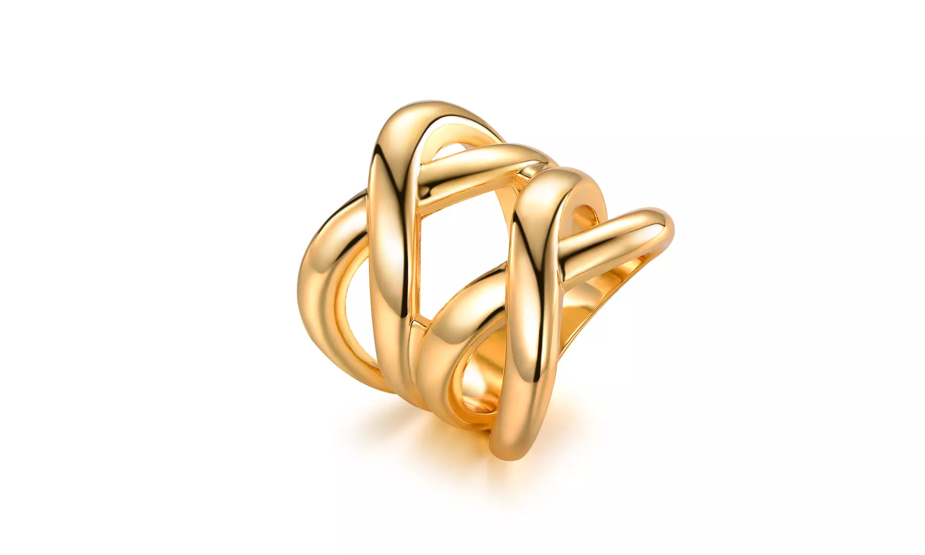 Dual Ring Gold Plated Ring
