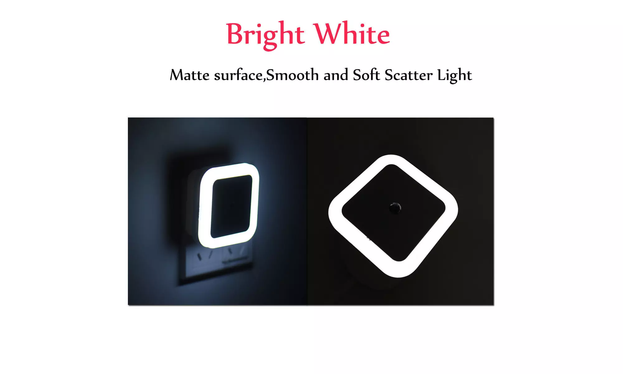 4-8 PCS Auto LED Light Induction Sensor Control Bedside Night Light In Wall Lamp