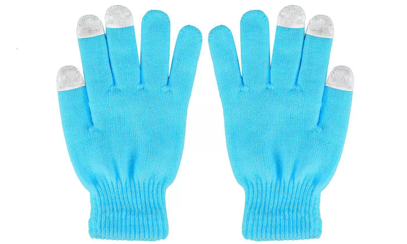 N'POLAR Stretch Knit 3 Finger Touchscreen Warm Winter Gloves for Men & Women