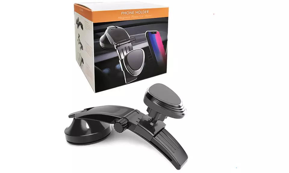 Magnetic Phone Car Mount Strong Suction Cup Dashboard Cell Phone Holder for Car - Primary Image