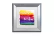 Color Bakery 'Somewhere' Matted Silver Framed Art - Second Medium