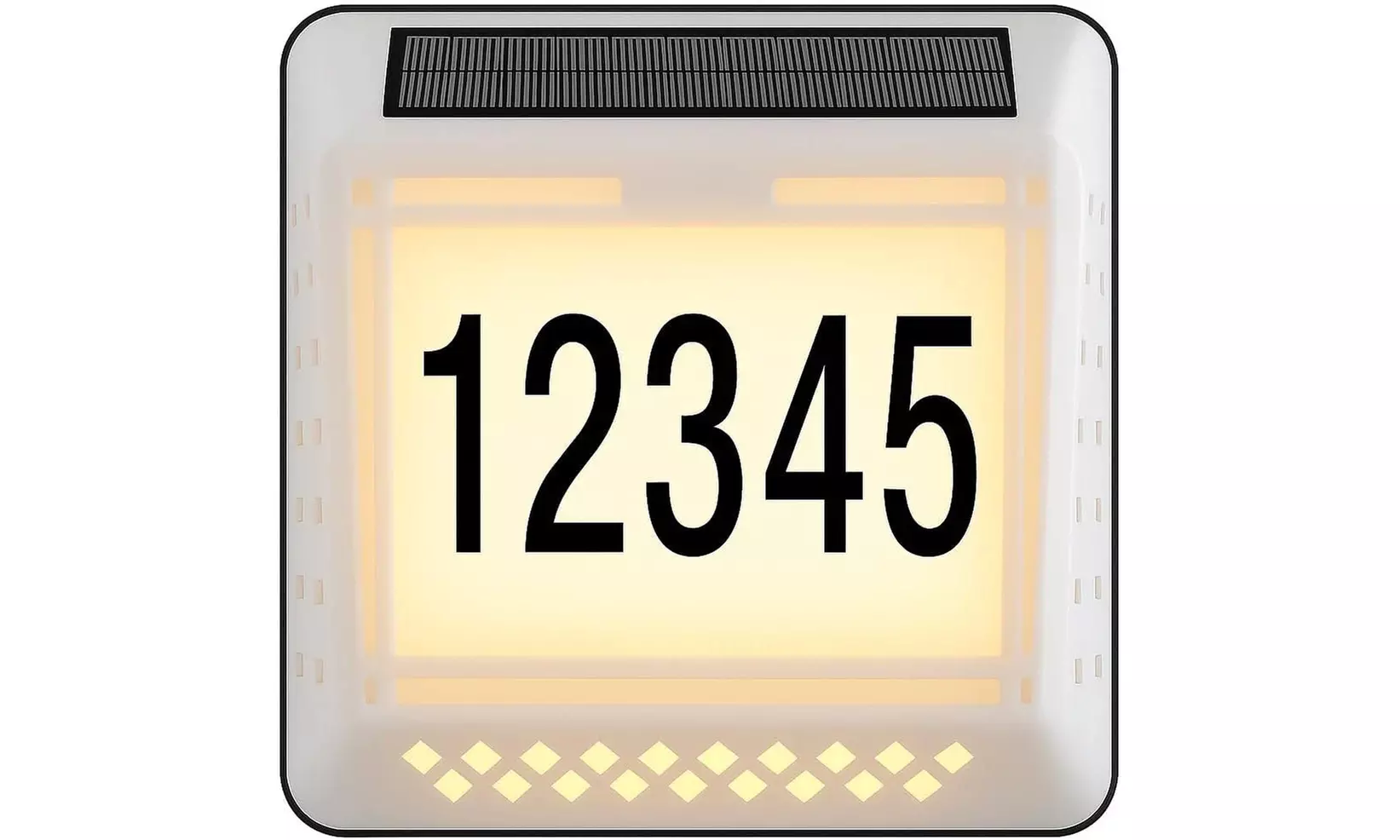 Solar LED House Address Sign with Custom Numbers