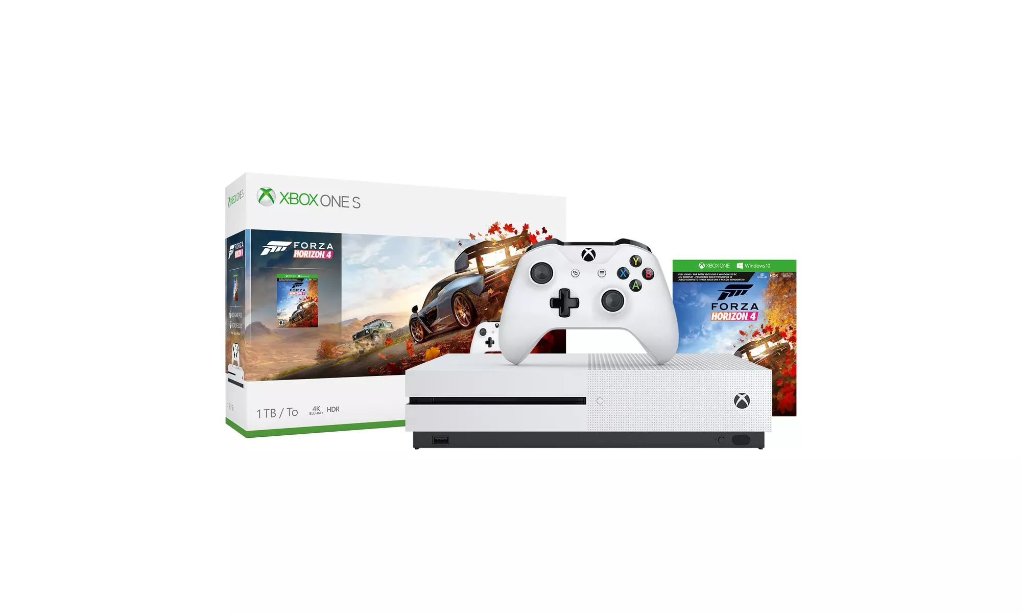 Microsoft 234-00552 Xbox One S 1TB Forza Horizon 4 Bundle White - Primary Image