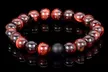 Men's Gemstone Beaded Bracelet – Natural Stone Stretch Fit - Second Medium