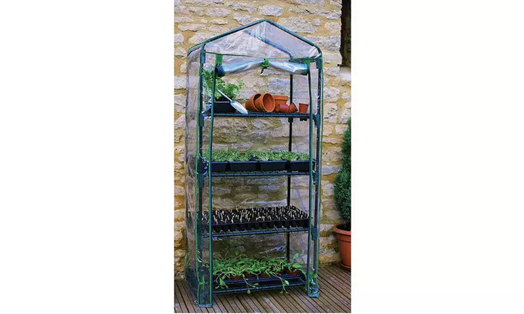 Gardman R687 4-Tier Mini Greenhouse 19 x 27 x 63 - Second Medium