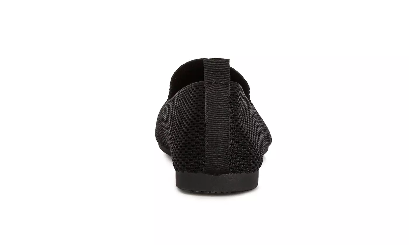 London Rag Akili Knit Textile Solid Flats