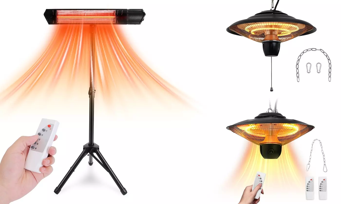 iMounTEK Infrared Hanging Electric Heat Lamp Outdoor Patio Heater
