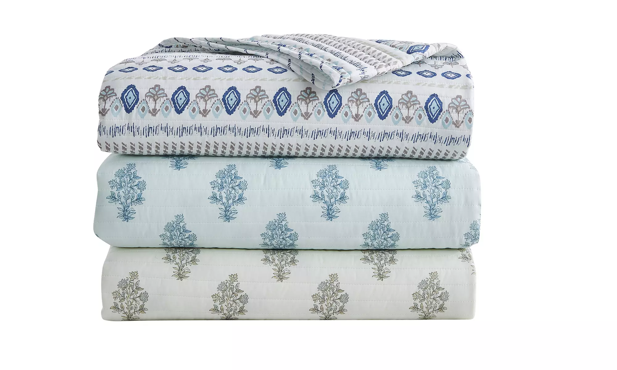 All Season Floral Printed Themed Quilt Set