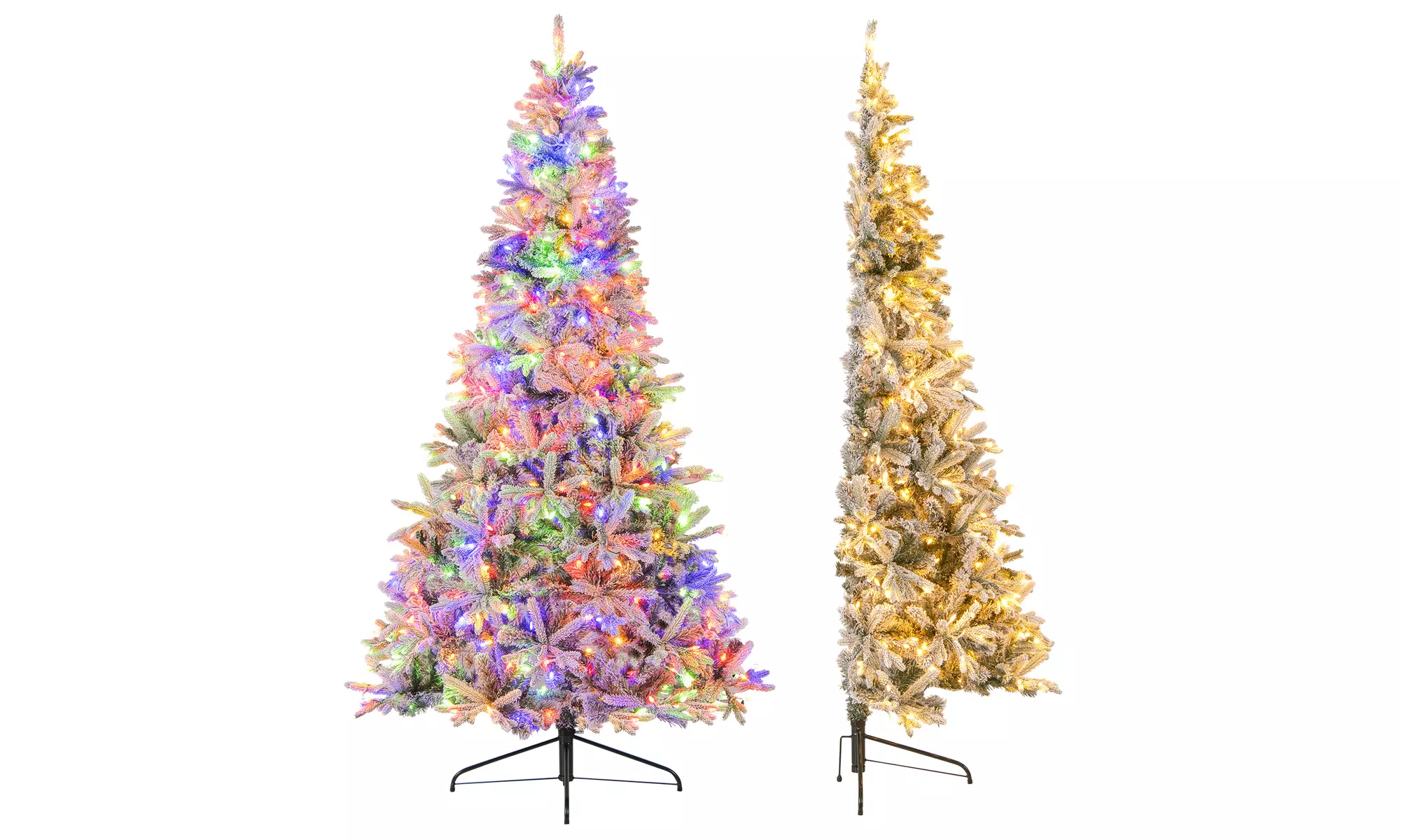 Costway Pre-Lit Artificial Christmas Tree with Branch Tips | Warm White LED Lights | Easy Setup & Home Decor