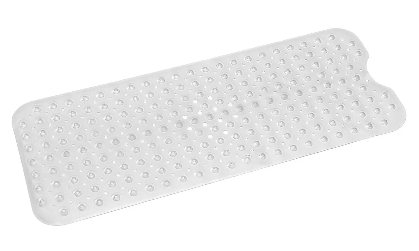 iMounTEK Non-Slip Pebble Bath Mat with Suction Cups & Drain Holes