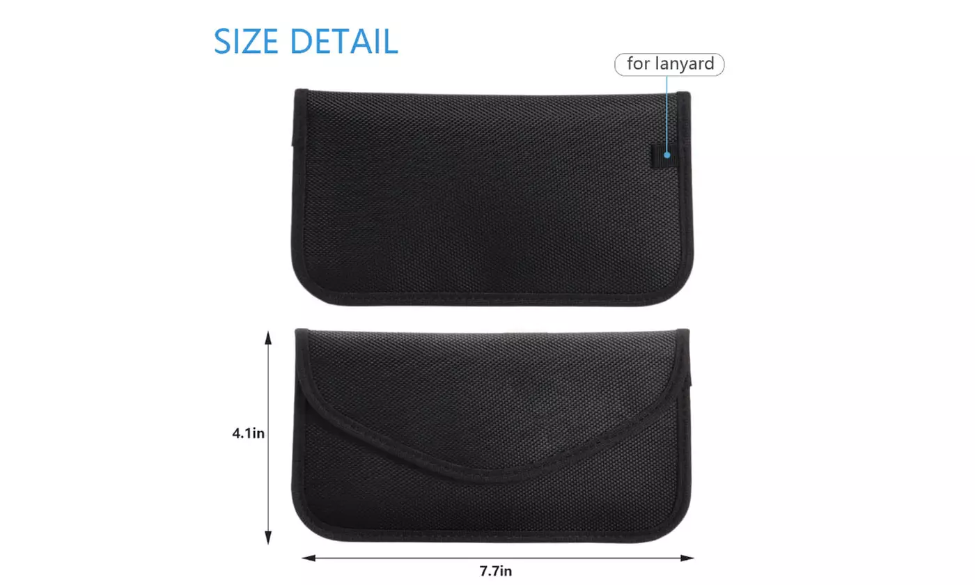 Anti Theft Faraday Bags for Car Keys Cell Phone Signal Blocking Pouch