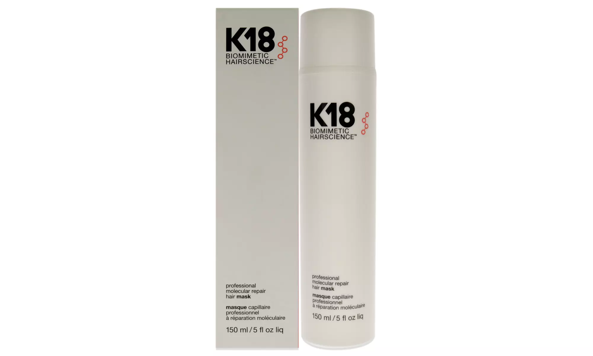 K18 Leave-In Hair Molecular Repair Hair Mask Masque 0.5oz, 1.7oz, or 5oz 