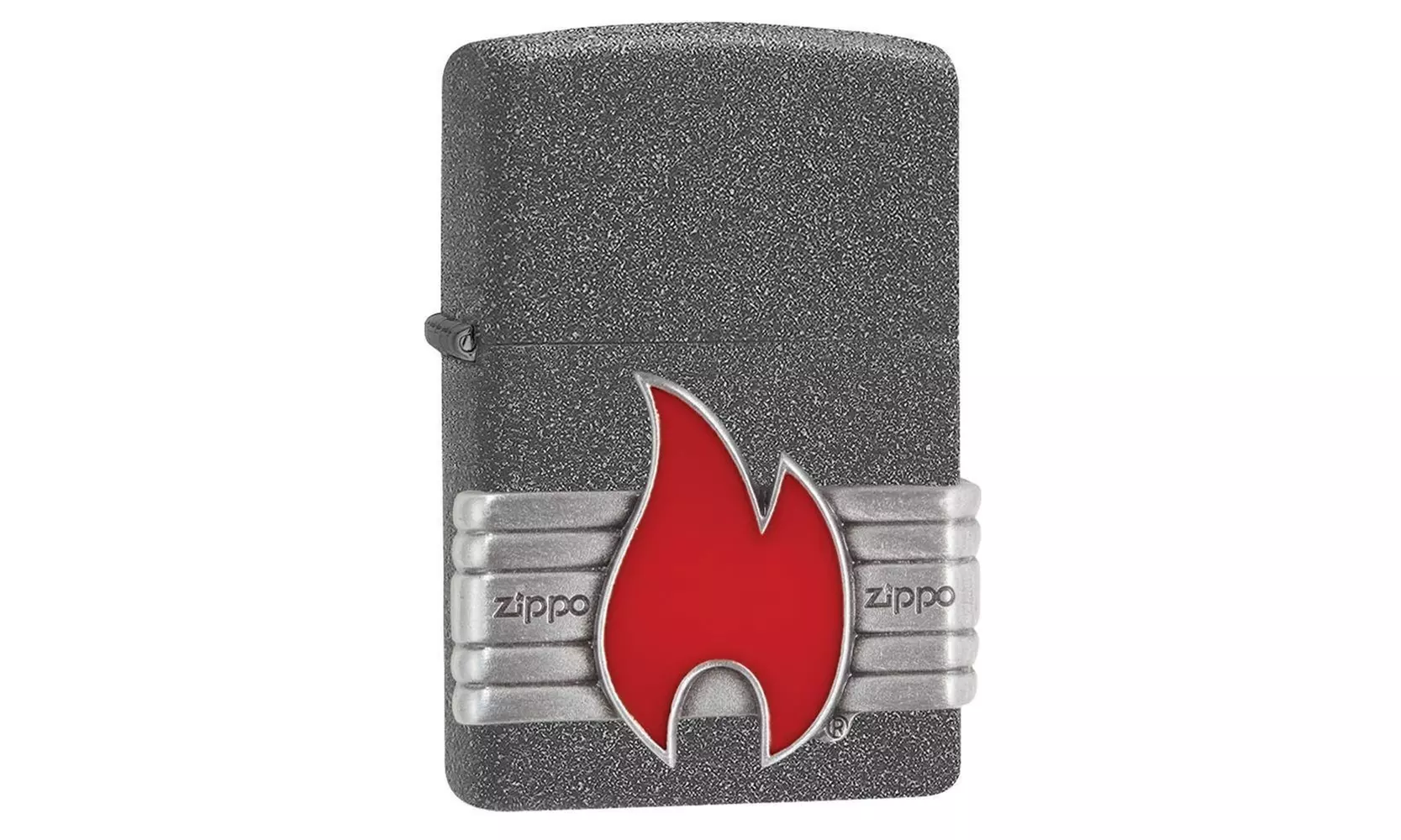 Zippo Red Vintage Wrap, Red Enamel Zippo Emblem, Windproof Lighter #29663 - Primary Image