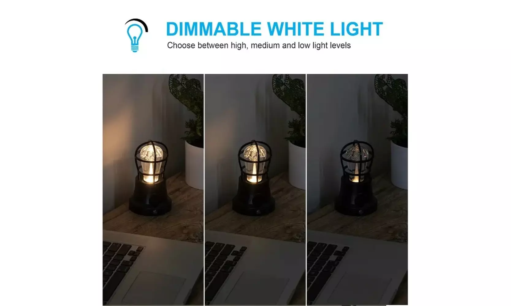 GE Vintage Cage Frame Color Changing Light Sensing LED Night Light, Black