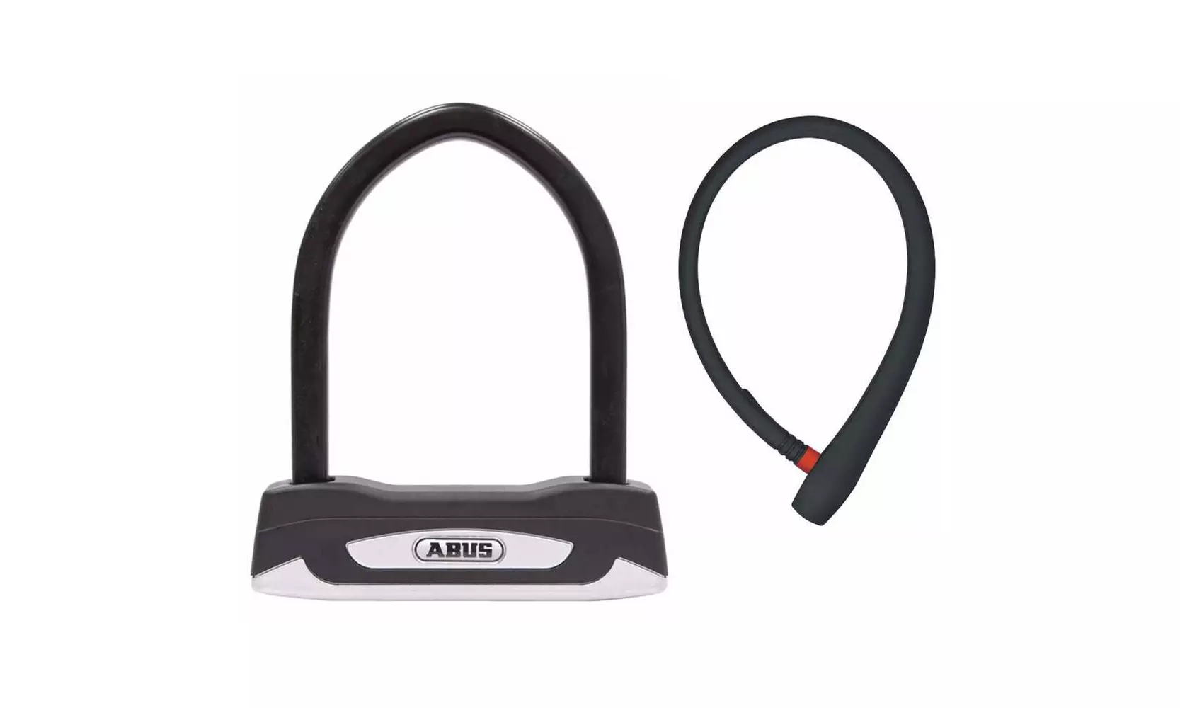 Abus Granit X-Plus 54 Mini Bike Lock and 65cm uGrip Bicycle Cable Lock - Primary Image